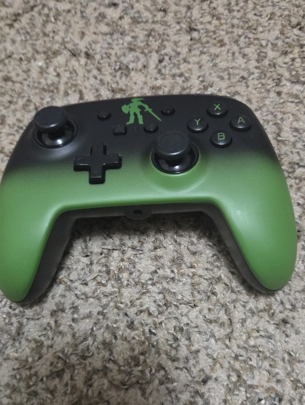 Nintendo Green and Black Wireless Controller with Gradient Finish
